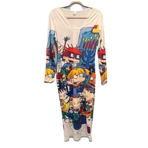Rug Rats Dress, Jrs Sz M, Long Sleeve, Bodycon Festival Comicon Kid Nickelodeon